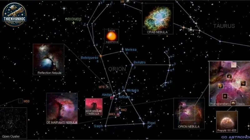 Khám phá các vật thể trên bầu trời sâu trong chòm sao Orion Khám phá các vật thể trên bầu trời sâu trong chòm sao Orion
